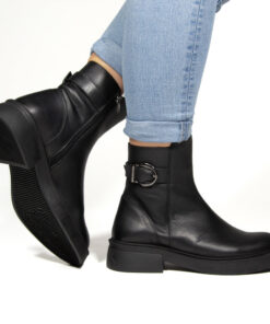 damen boots schwarz