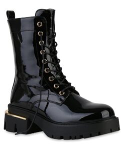 damen boots schwarz