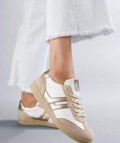 damen sneaker beige