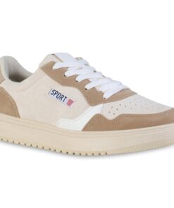 damen sneaker beige
