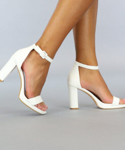 weiße sandalen