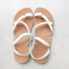weiße sandalen